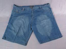 Mens Shorts Rocawear Blue Big Size 52 Denim Cotton Blend