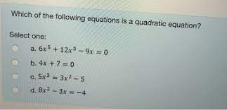 Solved Which Of The Following Equations