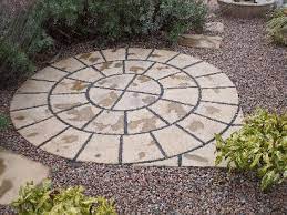 A Paving Circle With Stepping Stones