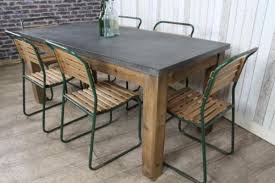 Dining Table Large Rustic Metal