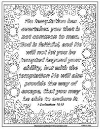 When we would recite the the passage over breakfast he would get forgetful somewhere near the middle. 1 Corinthians 10 13 Coloring Pages For Kids Inerletboo