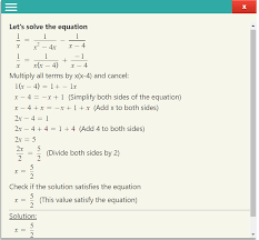Rational Equation Calculator With Steps