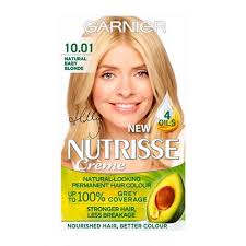 Nourished hair means better color. Garnier Nutrisse 10 01 Natural Baby Blonde Permanent Hair Colour Marrons Pharmacy