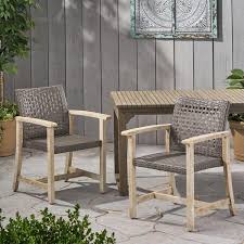Curved Wood Outdoor Dining Chair