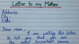 thank you letter to mother mothers day