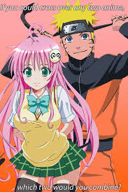 I think a Naruto/To Love Ru crossover would be awesome! Or maybe even a  Naruto/High School DxD! XD | Bleach anime, Anime, Naruto high school