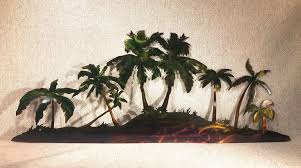 Palm Trees Scene Island Beach Decor
