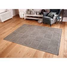checked flat weave rug grey rugs