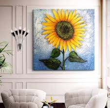 Large Hand Painted Wall Art Canvas