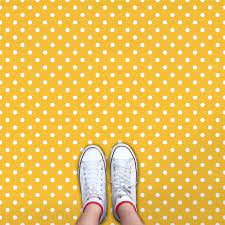 polka dot flooring home decor ideas