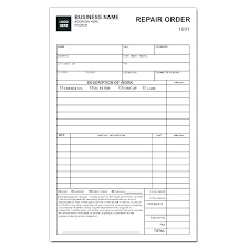 Shop Receipt Template Repair Invoices Free And Auto Work Order Form