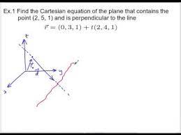 Mcv4u Cartesian Equation Of A Plane