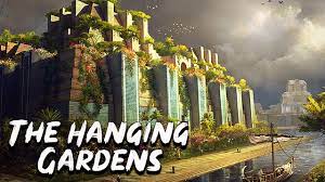 They were described as a remarkable feat of engineering with an ascending series of tiered gardens containing a wide variety of trees, shrubs, and vines, resembling a large green mountain constructed of mud bricks. Hanging Gardens Of Babylon The Seven Wonders Of The Ancient World See U In History Youtube