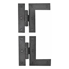 Wrought Iron Cabinet Hinges Black