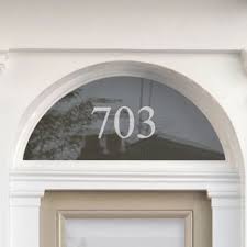 Fanlight House Number Name Stickers