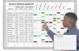Vehicle Tracking Service Monitor Magnetic Dry Erase