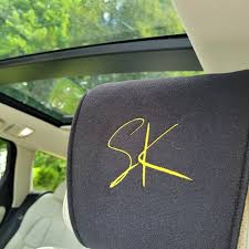 Car Seat Headrests Monogram Initials