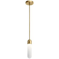 Elan Sorno Champagne Gold Modern Contemporary Etched Glass Cylinder Led Pendant Light In The Pendant Lighting Department At Lowes Com