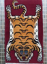 hand knotted tibetan tiger rug ebay