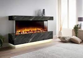 gas fire with an electric fire