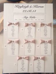Handmade Personalised A2 Wedding Seating Plan By
