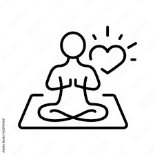 mantra yoga line icon tate relax