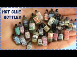 Easy Miniature Bottles Using Hot Glue