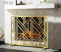 Decorative Custom Fireplace Screen