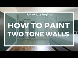Crisp Paint Lines With Two Tone Walls