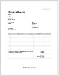 Medical Invoice Template Free Invoice Templates