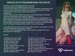 Impaled lap sitting edging game for couples - Fap Roulette