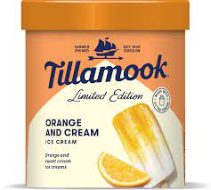 orange and cream ice cream tillamook