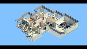 four bedrooms modern house plan design