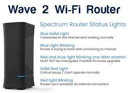 spectrum router red light what does it
