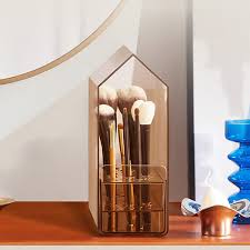 house inspired makeup brush storage box