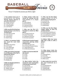 A lumpsucker is what type of creature? Printable Baseball Trivia Game Trivia Baseball Party Games Sports Trivia Questions