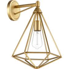 Tolson Aged Brass Cage Wall Sconce