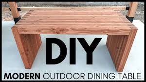 diy modern outdoor dining table you