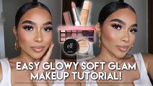 easy glowy soft glam makeup tutorial
