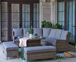 Outdoor Wicker Sectional Sofa Couch