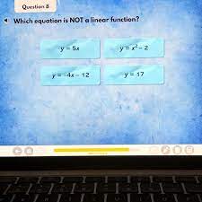 Which Equation Is Not A Linear Function