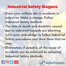 industrial safety slogans unique and