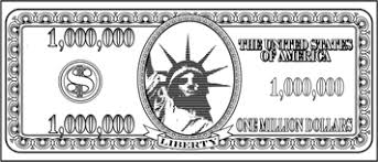 We list store policies, bank policies, and more on breaking large bills. This Printable Million Dollar Bill Can Be Colored In By Children And Features The Statue Of Liberty Free To Download An Hundred Dollar Bills Dollar Bill Bills