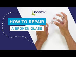 Broken Glass With Bostik Fix Glue