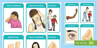 Wound an injury to part of the body. Illnesses Word And Picture Flashcards Teacher Made