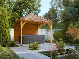 Wooden Hot Tub Shelters Hot Tub