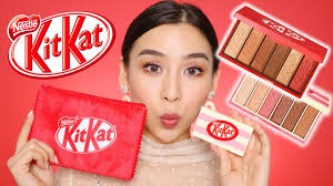 trying kit kat makeup from etude house