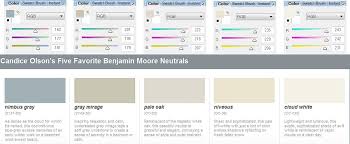 Benjamin Moore Candice Olson Colors In Rooms Candice