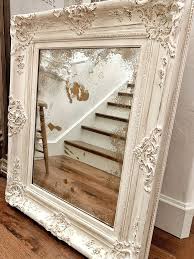 chalk painting and antiquing a frame