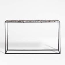 Mix Agate Metal Frame Console Table